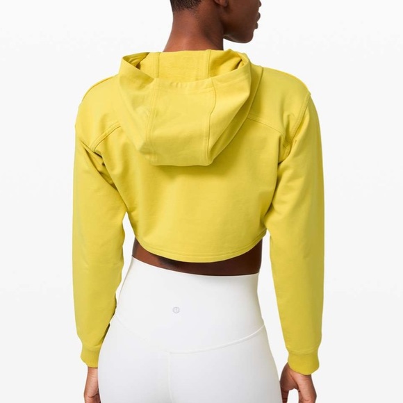 Lululemon All Yours Cropped Hoodie Soleil Size 6 - Picture 11 of 11